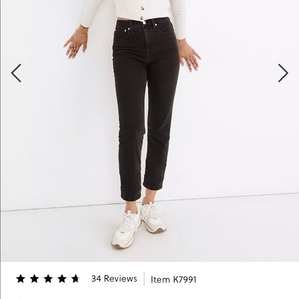 Madewell Classic Straight Jean in Lunar Wash 27P Petite